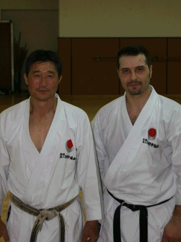 José Da Silva aux côtés de Senseï Yuichi Sato