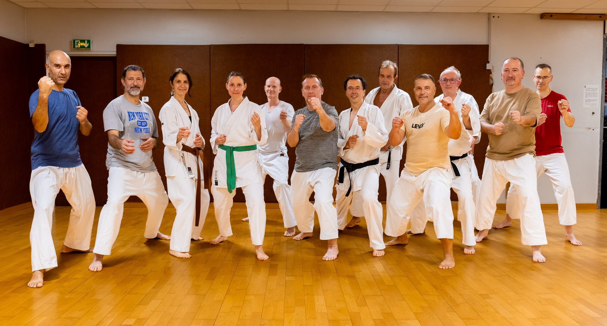 Le groupe du stage de pré-rentrée 2026, en garde